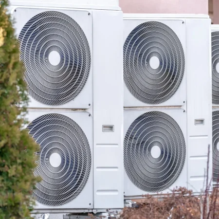 heat pump at the family house. High quality photo